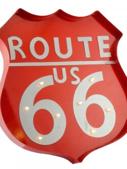 Metal Route 66 Led Sign
