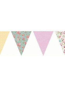 English Vintage Floral Design Party Bunting