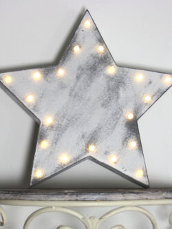 Wooden Star Shaped LED Decorative Light
