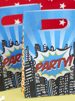 Pop Art Party Loot Paper Bags