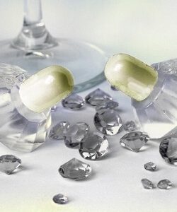 Ivory Top Diamond Look Crystal Bubbles