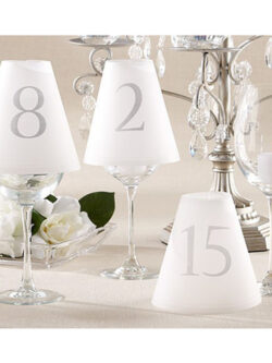 Table Number Vellum Lampshades