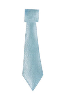 Set 12 Mini Corbata Adhesiva - Celeste
