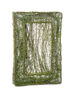 Rectangular Twig Faux Moss Frame