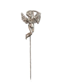 10 Pack Silver Cupid Angel Pins