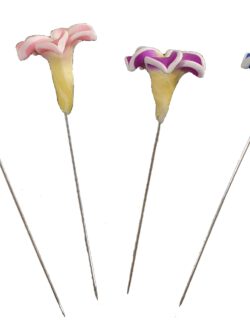 8 Pack Paste Flower Pins