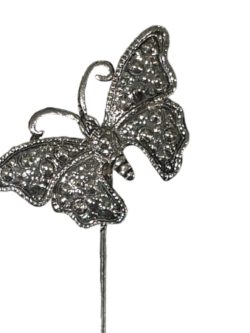 11 Pack Silver Butterfly Pins