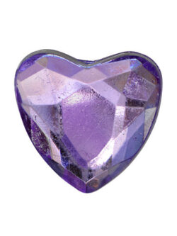 48 Set Self Mini Adhesive Hearts - Purple