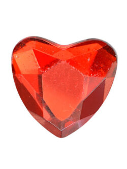 48 Set Mini Adhesive Hearts – Red