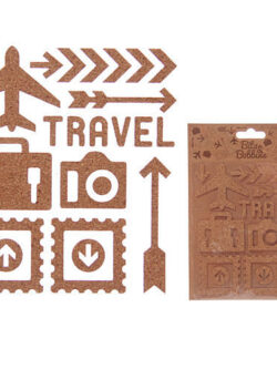 Travel Cork Shape Stickers