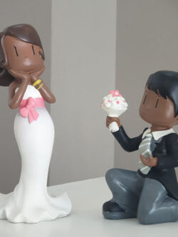 Request for Kneeling - Wedding Cake Topper