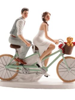 Figura de Tarta Novios en Bicicleta