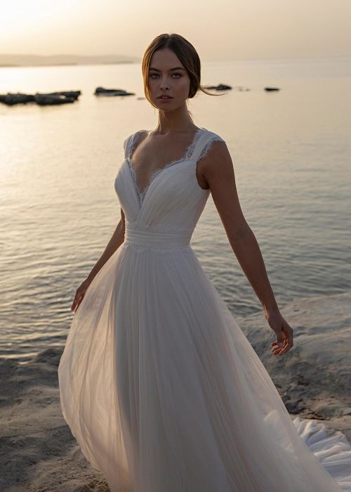 vestido novia corte A tul cuerpo modeca sublime wedding shop_opt