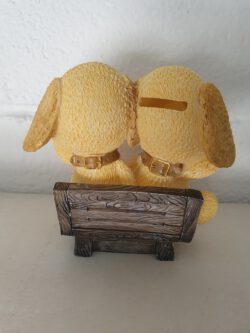 Hucha pareja perritos