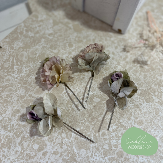 Horquillas de flores - Sublime Wedding Shop