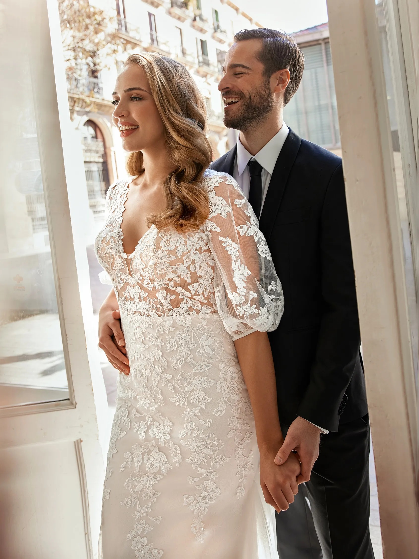 plus size fit and flare wedding dress starganze whiteone pronovias sublime wedding shop