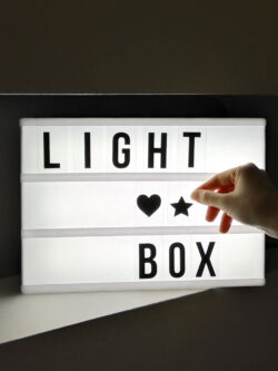 Cinematic light up box