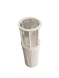 Pack 4 White Bamboo Candle Holder