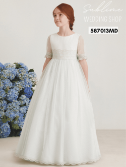 FIRST HOLY COMMUNION DRESS - 587013MD